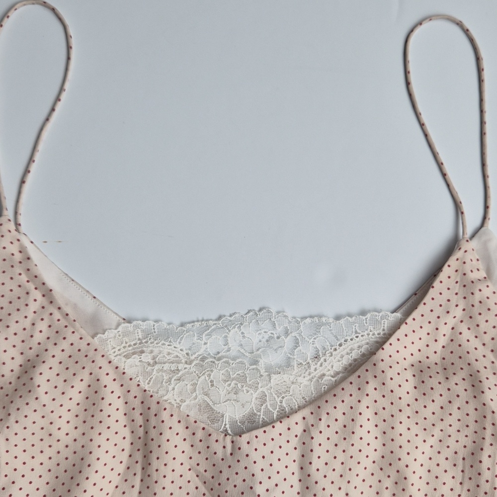 Massimo Dutti 100% mulberry silk Polka Dot & Lace Trim Camisole - Picture 5 of 12